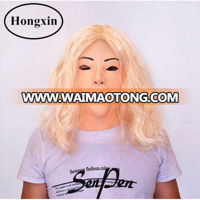 Huizhou Factory Wholesale Female Mask Realistic Fancy Dress Fit Adult Latex Mask Fetish