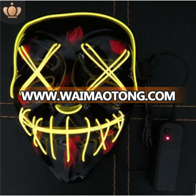 Hot  LED el cold light mask glowing mask mask halloween christmas