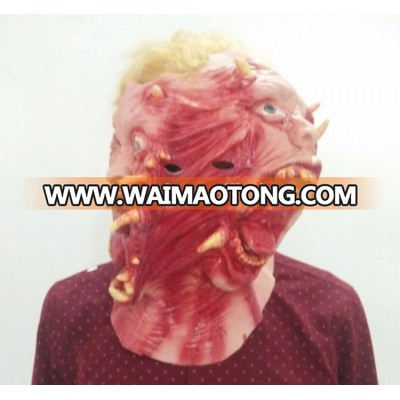 Hot Selling Halloween Prop High Quality Scary Latex Adult Halloween Mask