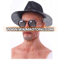 High quality realistic old silicone mask adult masquerade mask Christmas full head Halloween party silicone mask 121 of 128