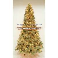 Hot!!! Artificial Snowy Pine Needle + PVC LED Light Christmas Tree