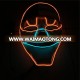 el led mask,led glowing mask,party el wire mask